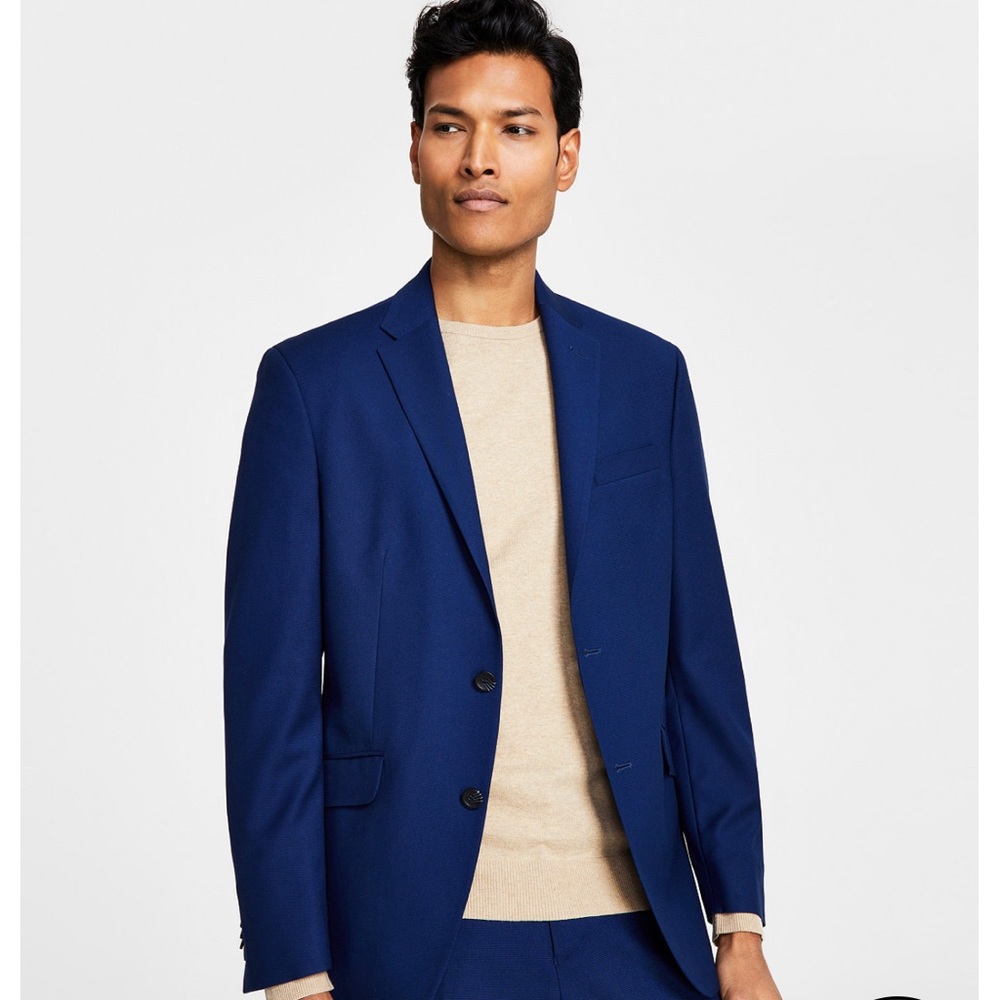 Men’s Kenneth Cole Technicole Suit Jacket - blue